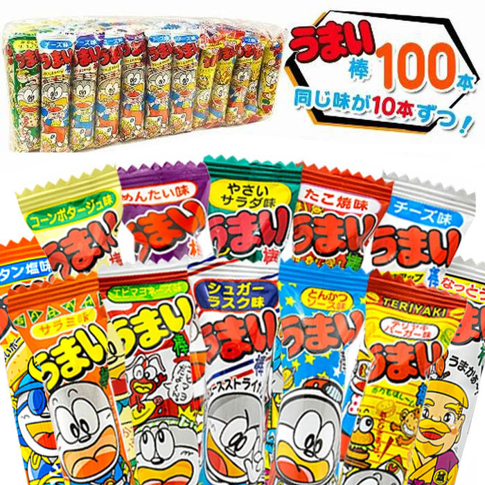 【】【】やおきん うまい棒100本（12種類）詰め合わせセットの商品画像