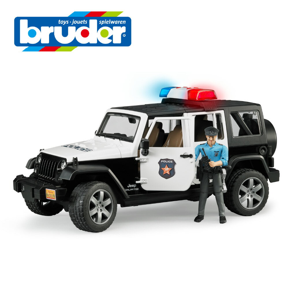 ブルーダー bruder JEEP パトカー(フィギュア付き)