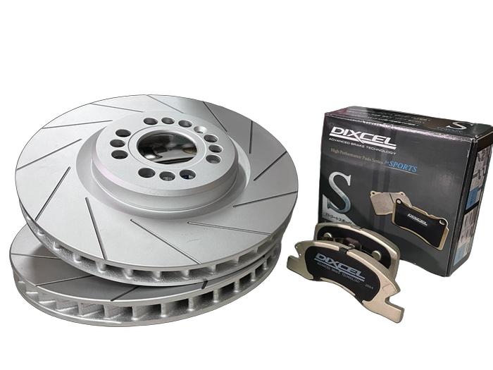 フロント用 スリット12本加工ディスクローター + ブレーキパッドセット マツダ SCRUM スクラム 型式 DG17W DIXCEL ディクセル PDタイプPD3714023SL12 Sタイプ S-371082 【smtb-F】