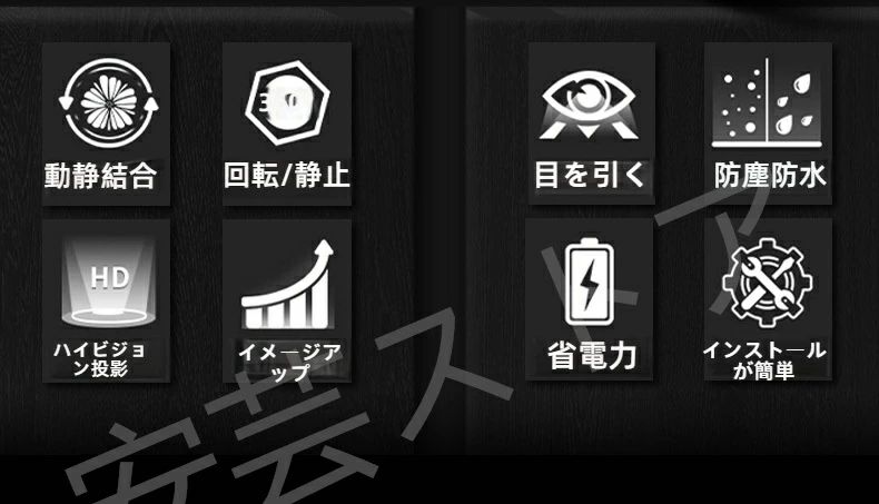 ロゴ投影 外輪回転 内輪静止 ロゴプロジェクター ロゴライト 動静結合 照明 壁や地...