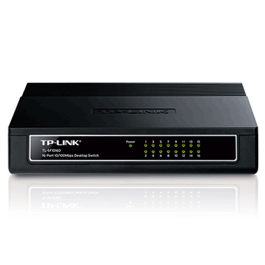 TP-Link 16ポートスイッチングハ ブ10/100Mbpsプラスチック筺体 TL-SF1016D