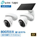 【新登場★4K 800万画素】Tapo 屋外 防犯カメラ 360°首振り パンチルト 4K超高画質 800万画素 WiFi6対応 ソーラーパネル付き フルワイヤレス 8MP 防水防塵 フルカラーナイトビジョン スマートAI検知 スピーカー Amazon Alexa/Google Assistant対応 Tapo C560WS TC92 KIT