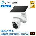 【4K&充電不要】Tapo 屋外 防犯カメラ 360°首振り パンチルト 4K超高画質 800万画素 ソーラーパネル付き WiFi6対応 フルワイヤレス 配線不要 充電不要IP65防水防塵 フルカラーナイトビジョン スマートAI検知 スピーカー Amazon Alexa/Google Assistant対応 TC92 KIT