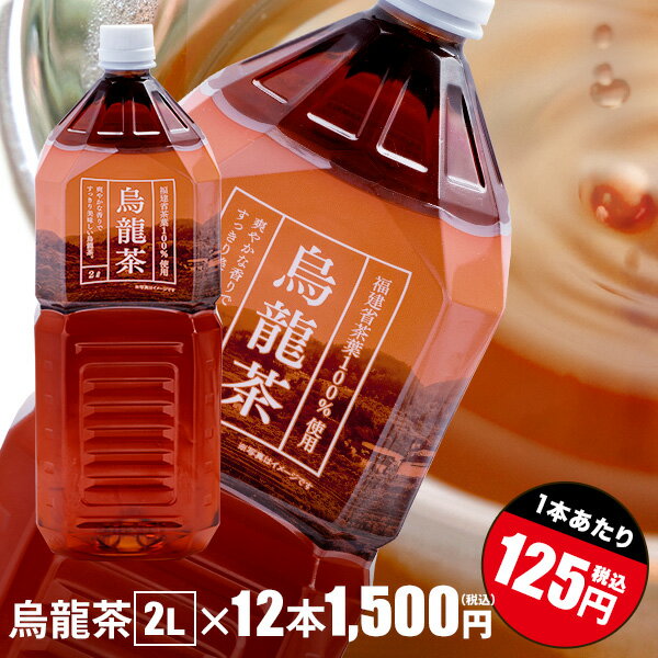 トライアル　烏龍茶2L×12本【1本当り125円|九州エリアは送料無料】福建省産茶葉100％使用　トライアルカンパニープライベートブランド　お茶｜ペットボトル |ウーロン茶