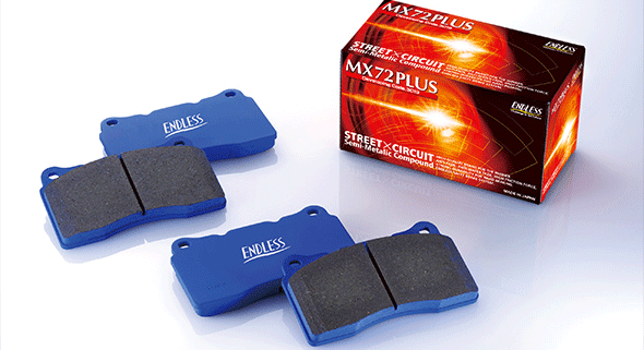 エンドレス ブレーキパッド MX72プラス■ENDLESS MX72PLUS 1台分前後セット 【品番:EP282118】 ◆マツダ RX-7 H3.11〜 654×2 【FD3S 】