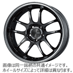 2本以上ご注文で送料無料！エンケイスポーツ　ホイール1本■　鋳造 ENKEI　PerformanceLine PF01EVO 　「17×9.0J ±0 5H/114.3」　 SBK　OUTER RIM DEPTH 69mm