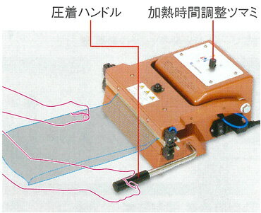 富士インパルス 厚物ガゼット袋用シーラー T-...の紹介画像2