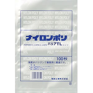 福助工業 ナイロンポリ バリアTLタイプ規格袋 12-20 (小ロット200枚：100枚×2袋)