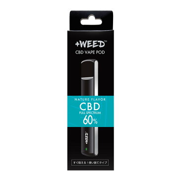 +WEED プラスウィード NATURE FLAVOR CBD FULL SPECTRUM 60% POD ネイチャーフレーバーCBDフルスペクトラム60% 使い捨てポッド