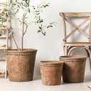 深鉢 陶器鉢 ガーデンポット 鉢植えカバー 鉢カバー 観葉植物鉢 大型鉢 容量たっぷり 鉢植え 容量たっぷり 底穴有 通気性がよいフラワーポット 北欧風 装飾用...