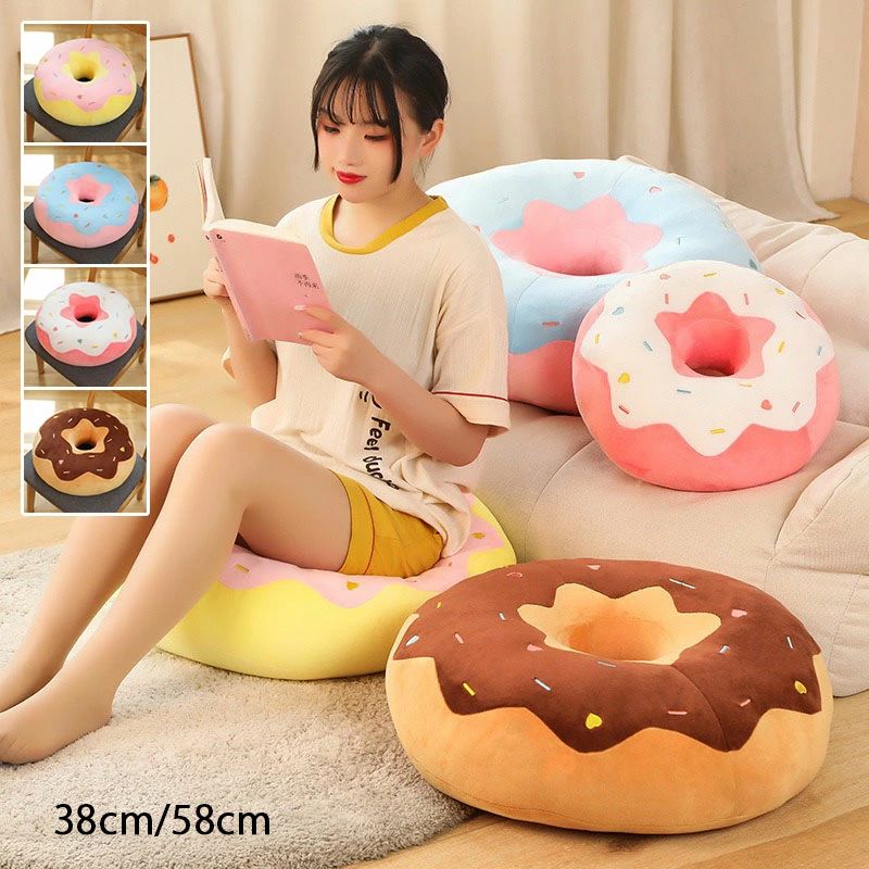 送料無料 ドーナツ抱き枕 クッション ざぶとん ふわふわ 抱き枕 ドーナツ 座蒲団 ぬいぐるみ 添い寝まくら 抱きまくら 女の子 クッション かわいい 抱き人形 ビッグ プレゼント おもちゃ 大人 子供 お祝 誕生日 ギフト 景品 贈り物 添い寝 もちもち 洗える 58cm 38cm 4色