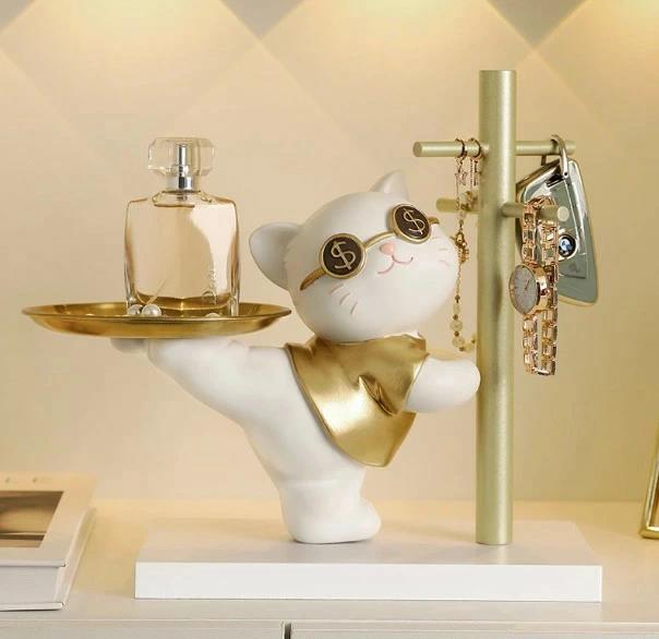 玄関 小物収納 置きもの 招き猫 3色 可愛い 鍵掛け トレー 鍵置き トレイ トレー コイントレー キャッシュトレイ マネートレー おしゃれ 玄関 受付 キャッシュトレー つり銭トレー つり銭トレイ アンティーク