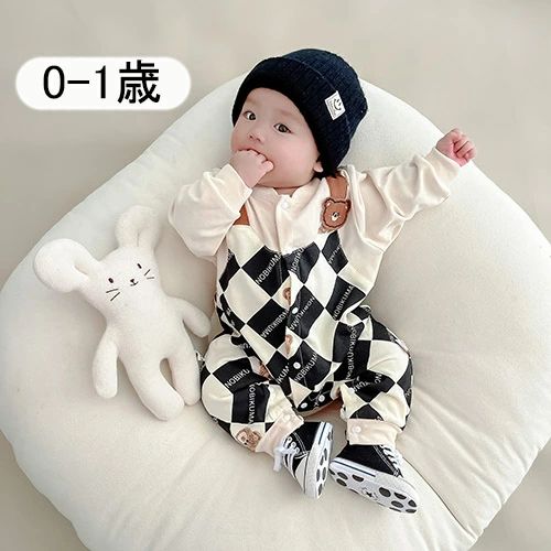 ロンパース ベビー服 男の子 長袖 カバーオール 赤ちゃん服 子供服 柔らかい 春 秋 出産祝い 新生児 赤ちゃん 可愛い 贈り物 0歳 1歳 66-90cm