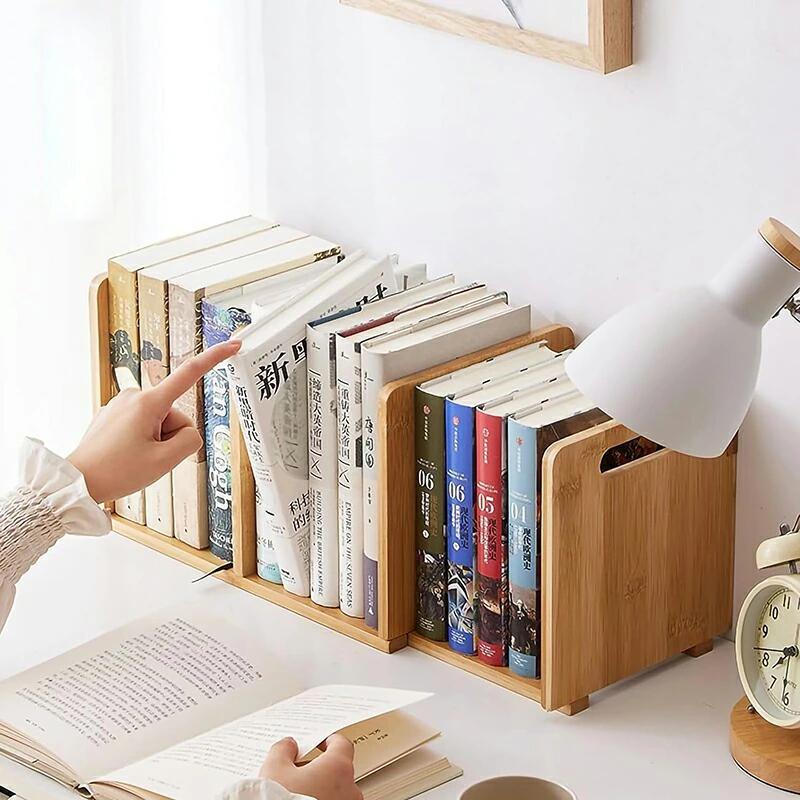 ブックスタンド 伸縮ブックエンド ブックスタンド 卓上本棚 スライド 本立て 伸縮でき 組み立て式 ブッ..