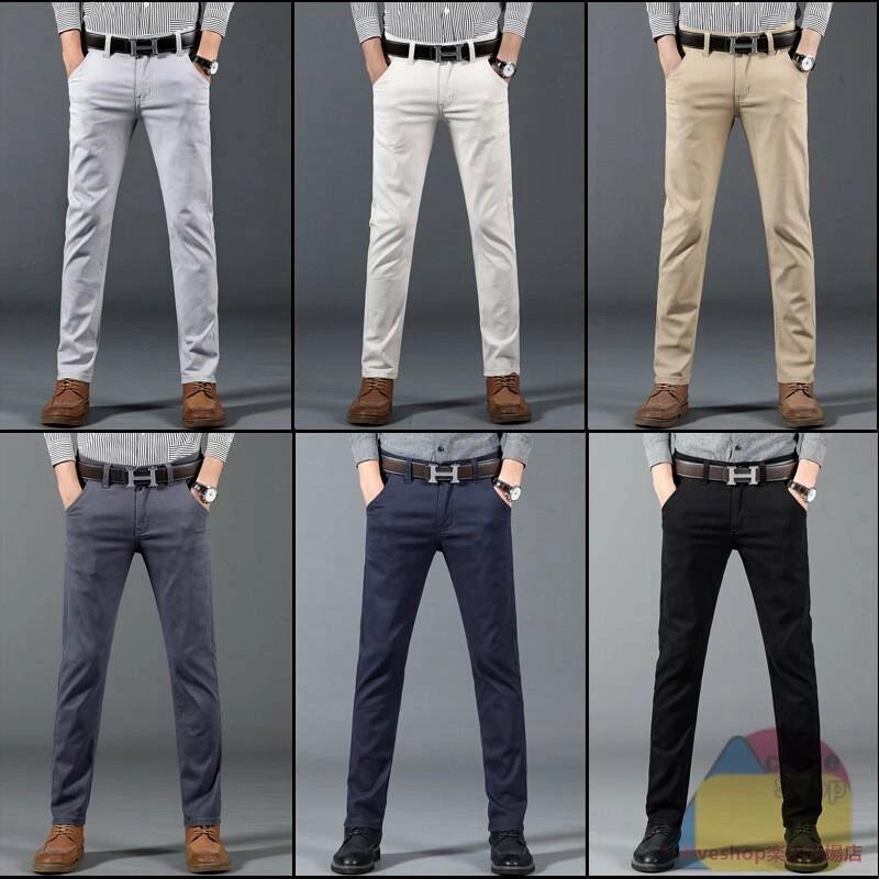 チノパン カラー メンズ ややストレッチ チノ ストレート カジュアルパンツ ボトムス 綿 コットン 無地 綿パン 黒 ベージュ