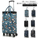 2段 ショッピングカート 5輪 横押し キャリーカート ショッピングキャリー 保温 保冷 キャリーバッグ お買い物カート 2way おしゃれ 静音 折りたたみ 買い物カート 保冷カート 防水 軽量 大容量 高齢者 お年寄り 荷物カート