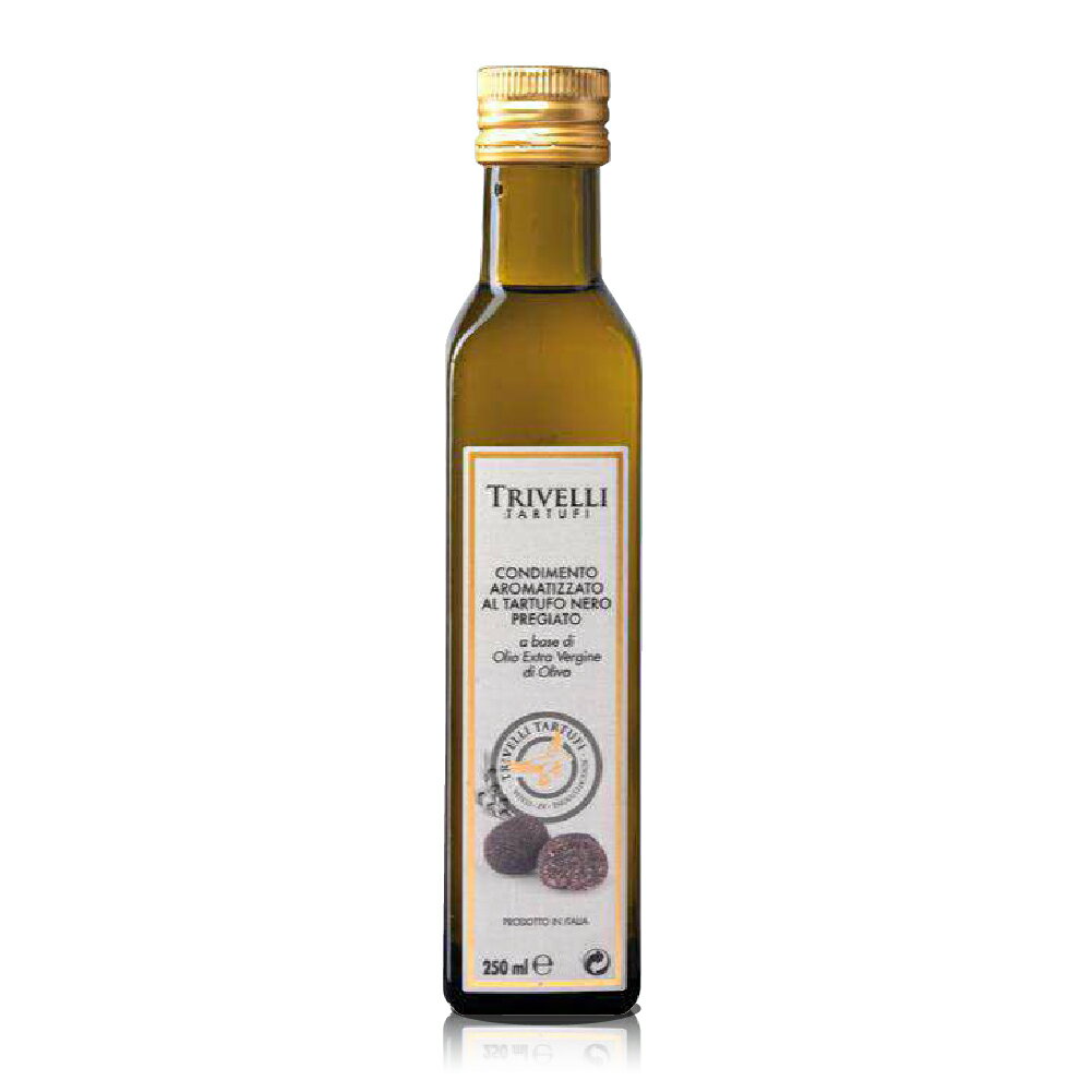 楽天Traders MarketTRIVELLI TARTUFI ブラックトリュフオイル 250ml-マルケ州産 （CONDIMENTO AROMATIZZATO AL TARTUFO NERO PREGIATO）