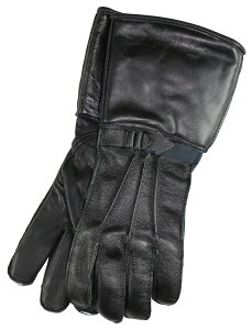 Langlitz Leathers×Churchill Glove [-Gauntlet- BLACK GOATxBLACK DEER size.S,M,L,XL]