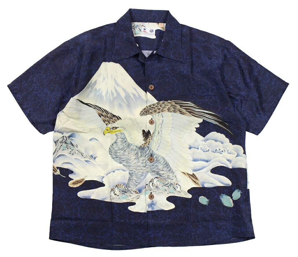 SUN SURF [SUN SURF SPECIAL EDITION “一富士二鷹三茄子 EAGLE & Mt.FUJI” NAVY size.S,M,L,XL...