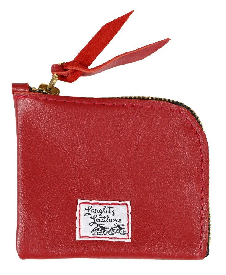 Langlitz Leathers [-別注 CR Coin Case- RED(COW HIDE)]
