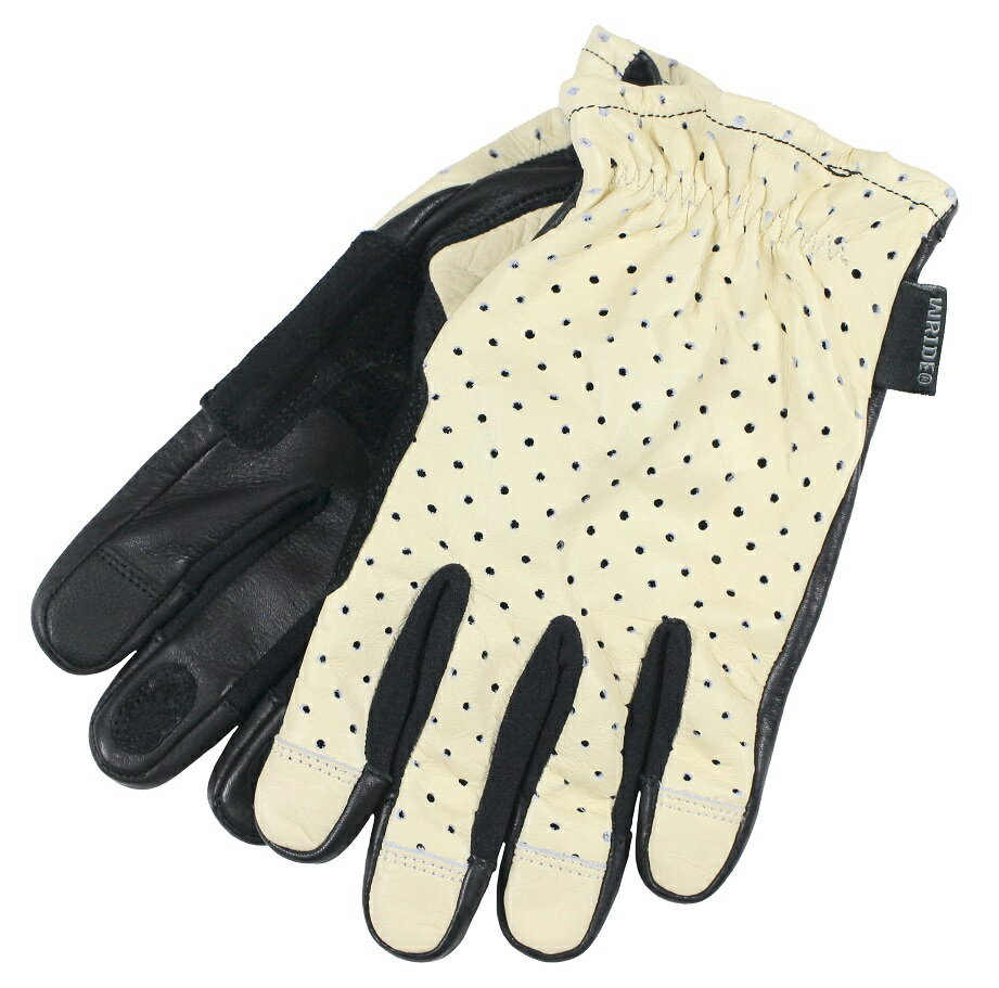 WESTRIDE -PUNCHING LEATHER GLOVE- CRM size.S,M,L,XL