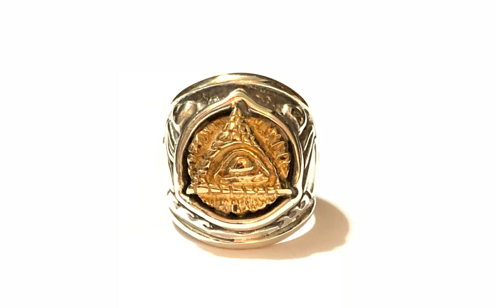 ビルウォールレザー 指輪 メンズ Bill Wall Leather×Jeff Decker [-Dome Ring with Pyramid Eye(#103)-]