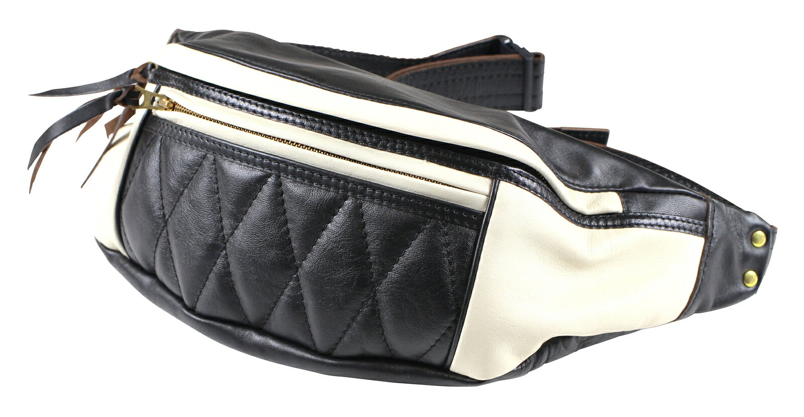 WEST RIDE [-LIMITED RIDING WAIST BAG- BLK×WHT]