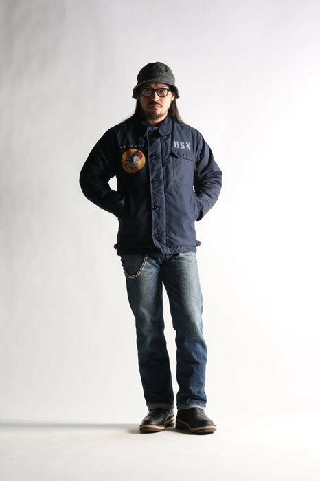 WESTRIDE [-WR-A2 JKT- NVY size.34,36,38,40,42,44]