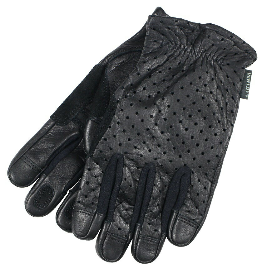 WESTRIDE [-PUNCHING LEATHER GLOVE- BLK size.S,M,L,XL]