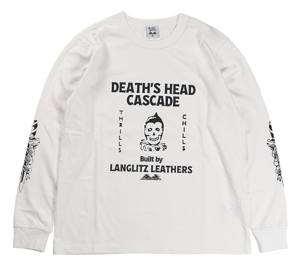 Rakuten - Langlitz Leathers [-L/S Tee DHC-4- WHITE×BLACK size.S,M,L,XL,XXL]