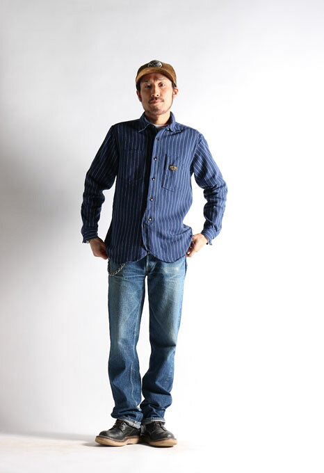 WESTRIDE [-PCH SIHRTS- NVY WABASH size.36,38,40,42,44]