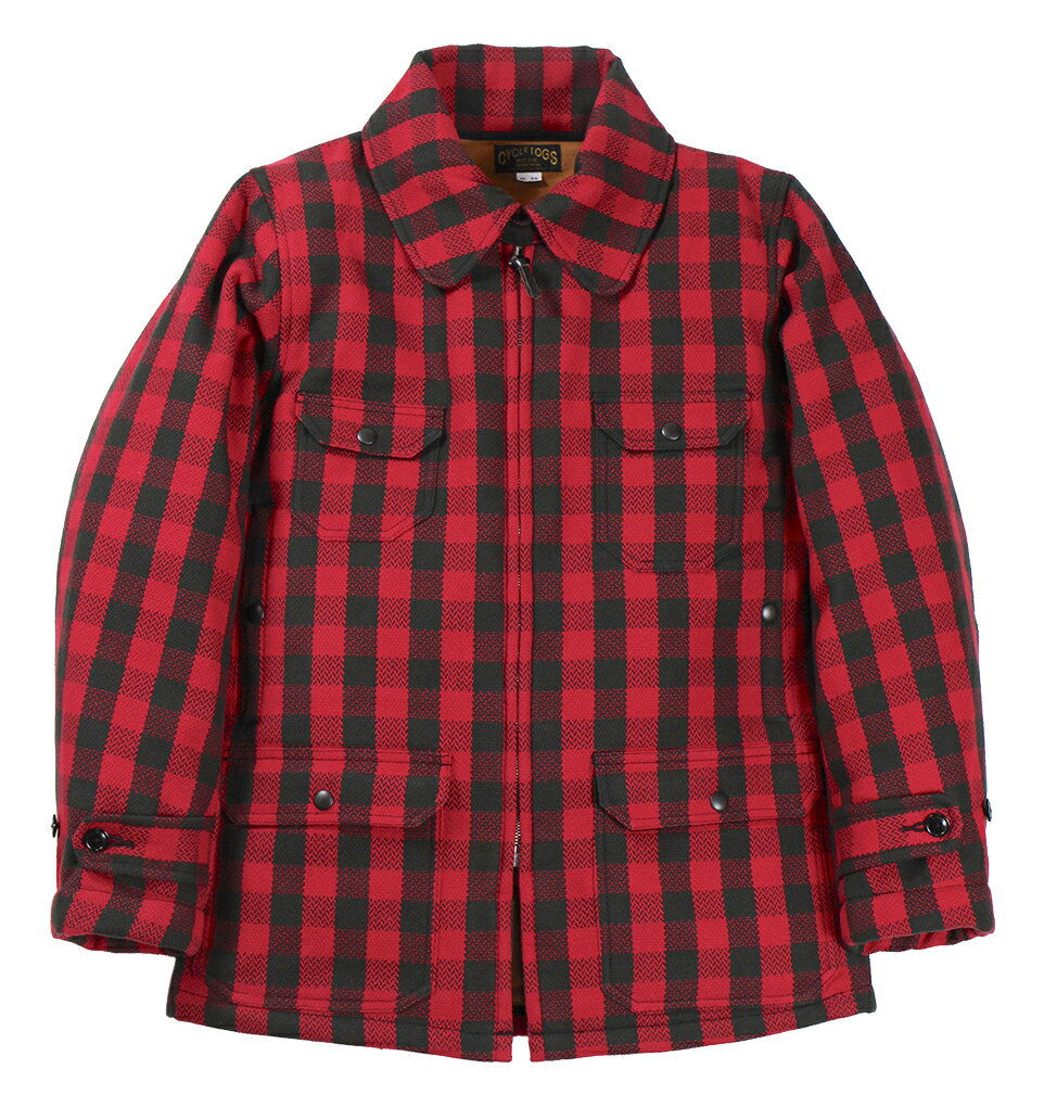 WESTRIDE [-RED ROCK HUNTING JACKET- RED CHK size.36,38,40,42,44]