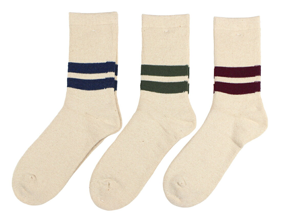 WAREHOUSE & CO. ["Lot 5234 PILE SOCKS (LONG)" ネイビーライン/グリーンライン/ボルドーライン]