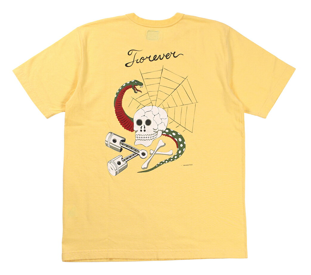 Rakuten - WESTRIDE [-PT.TEE.25-LTD 2025 ANNIVERSARY WEEK LIMITED PT.TEE: FOREVER SKULL & SNAKE- BANANA size.34,36,38,40,42,44,46]