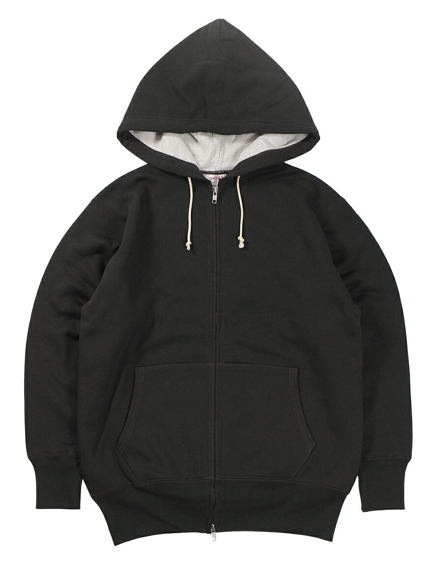 FREEWHEELERS & CO. ["THERMAL LINED FULL ZIP HOODIE" DOUBLE FACE #2534004 SOOT BLACK×OATMEAL size.S,M,L,XL,XXL]