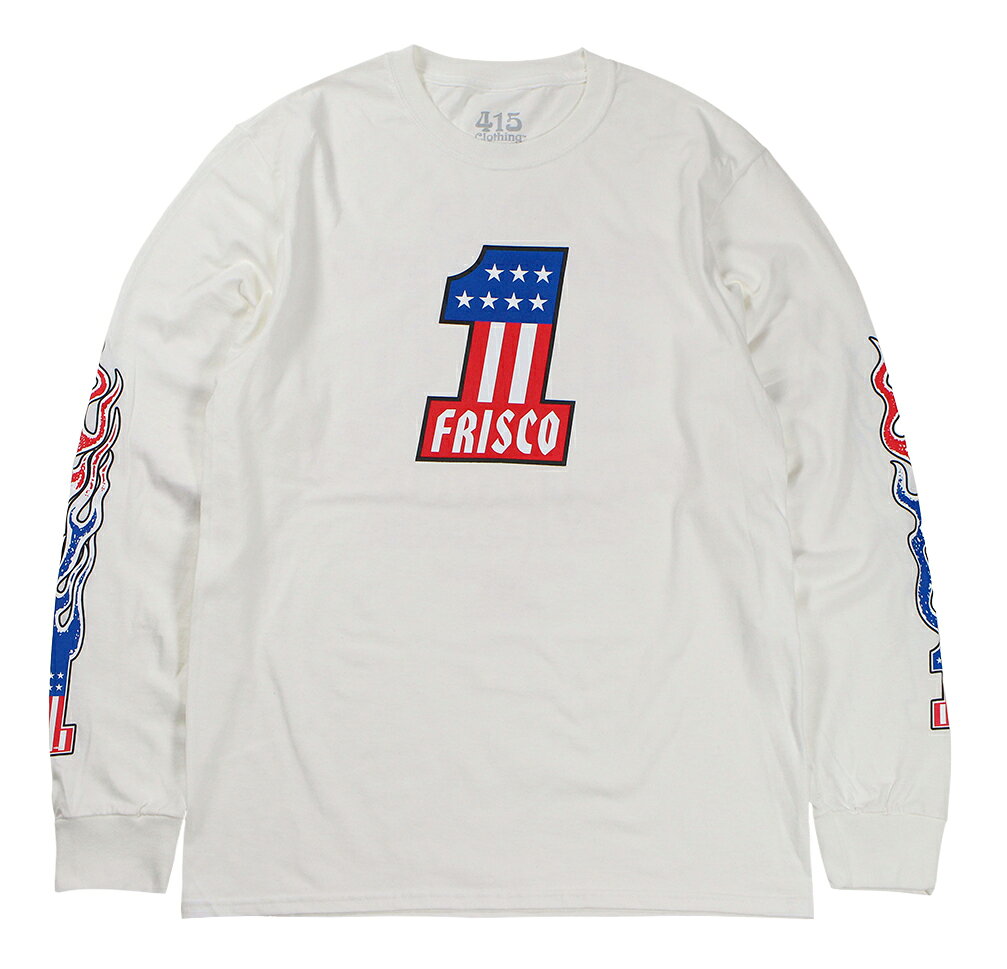 Rakuten - 415 CLOTHING [-L/S TEE- WHT size.M,L,XL,XXL]