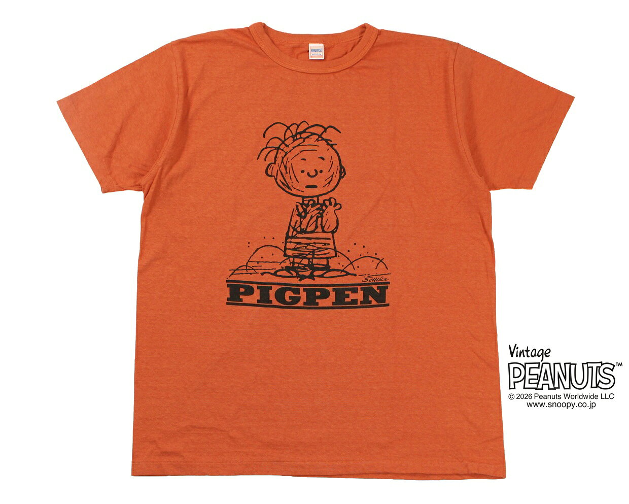 WAREHOUSE & CO. ["Lot YP126S-5 I'M A DUST MAGNET! (PIG PEN)" オレンジ size.S,M,L,XL]