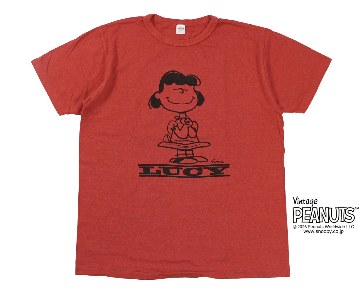 WAREHOUSE & CO. ["Lot YP126S-3 I DON'T CARE (LUCY)" レッド size.S,M,L,XL]