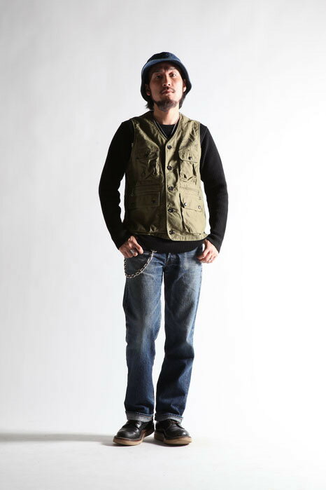 WESTRIDE [-FORT MORGAN VEST- OLV size.36,38,42,44]