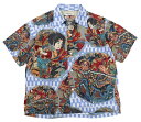 SUN SURF 歌川国芳 SPECIAL EDITION “通俗水滸伝豪傑百八人之一個” BLUE size.S,M,L,XL