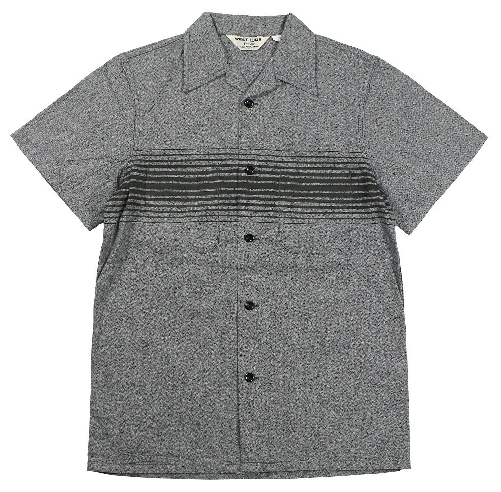 WEST RIDE [-13 STAR SS SHIRTS- GRY size.34,36,38,40,42,44]