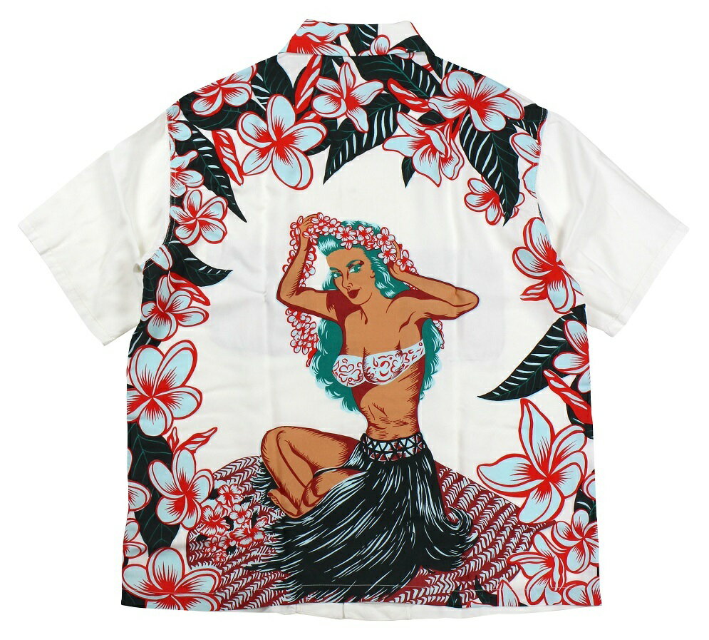 楽天TRACK 楽天市場店SUN SURF [SPECIAL EDITION “HULA GIRL” （short sleeve） OFF WHITE size.S,M,L,XL]