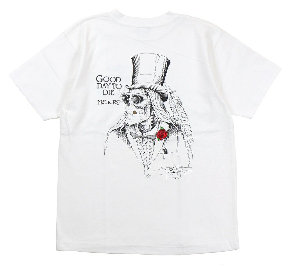 Rakuten - STANLEY MOUSE × MOM & POP [-GOOD DAY TO DIE- WHITE size.36,38,40,42]