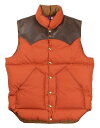 WAREHOUSE CO. Lot 2188 ROCKY MOUNTAIN × WAREHOUSE NYLON DOWN VEST ブリック size.36,38,40,42,44