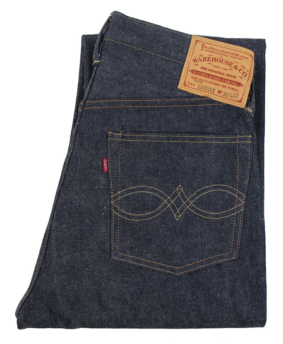 WAREHOUSE & CO. ["DSB S1001XX (1000XX)" 1946 MODEL インディゴ(NON WASH) w.28,29,30,31,32,33,34,36,38]