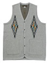 WESTRIDE -NGT NATIVE VEST- GRY size.36,38,40,42,44