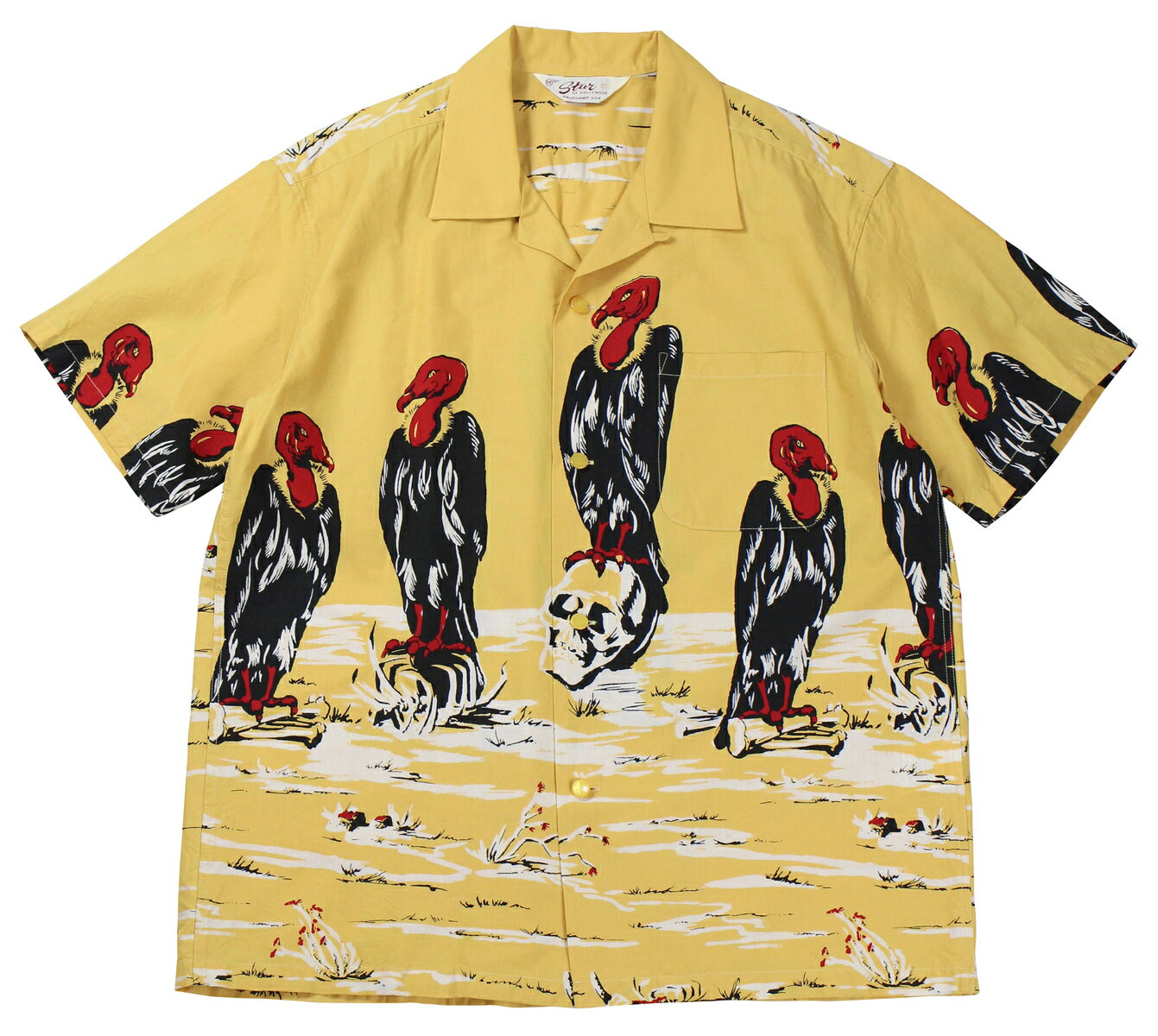 STAR OF HOLLYWOOD [-CONDOR- Open Shirts SH38120 YE