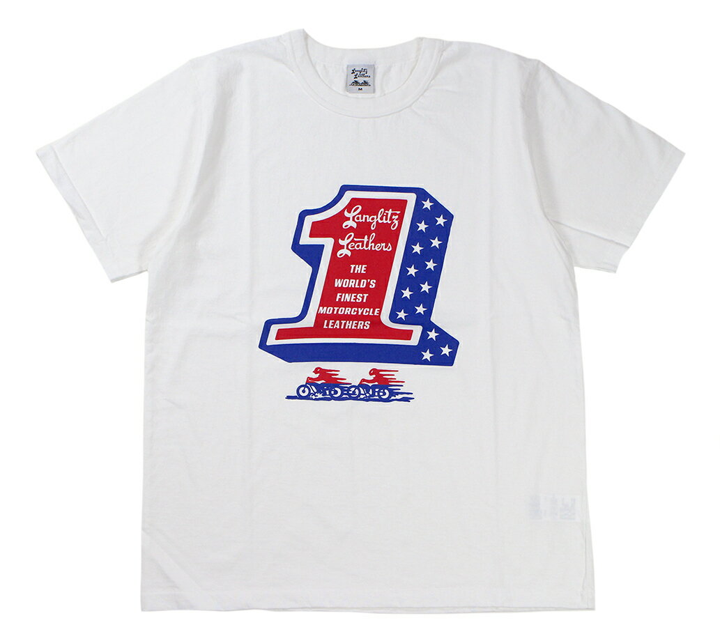 Rakuten - Langlitz Leathers [-LLC-003 Short Sleeve T-shirt LL310- WHITE size.S,M,L,XL,XXL]