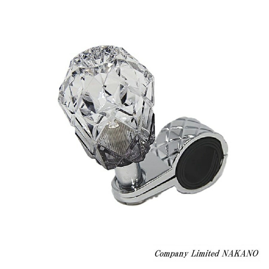 トラック用 ハンドルスピンナー 雅 クリア/ブラック MI-SP-BK ベアリング内臓 /大型車/4t車/2t車/軽ト..