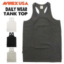 メール便発送 AVIREX アビレックス アヴィレックス デイリー タンクトップ バッククロス 無地 6143503 783-0937003 メンズ(4)